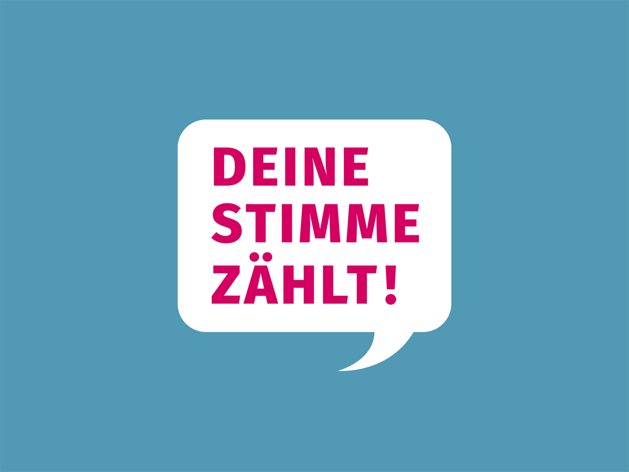 martin zech design, projekt design, deine stimme zaehlt, logo
